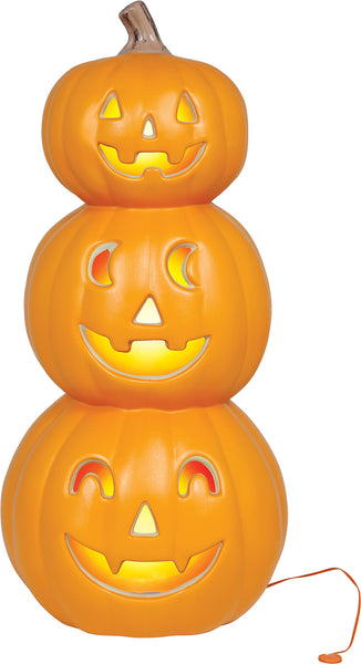 Triple Pumpkin Light-Up Decoration
