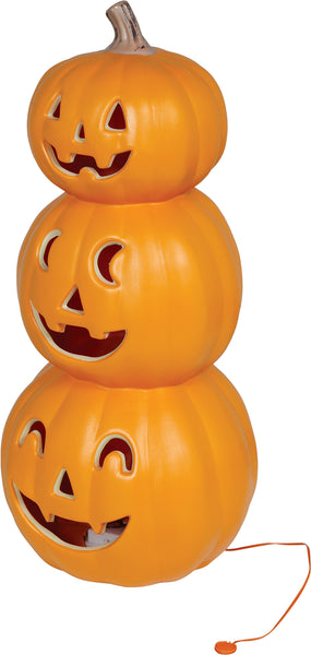 Triple Pumpkin Light-Up Decoration