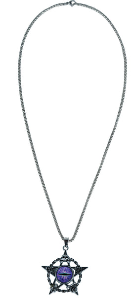 Purple Demon Eye Necklace