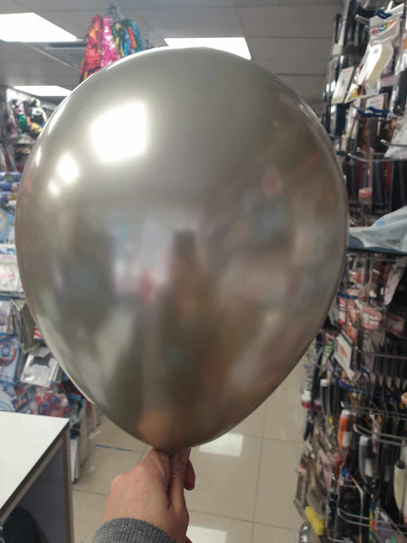 Kalisan Mirror White Gold Latex Balloons