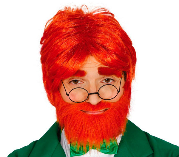 Red Wig and Beard Set