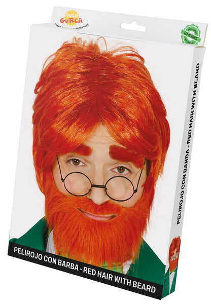 Red Wig and Beard Set