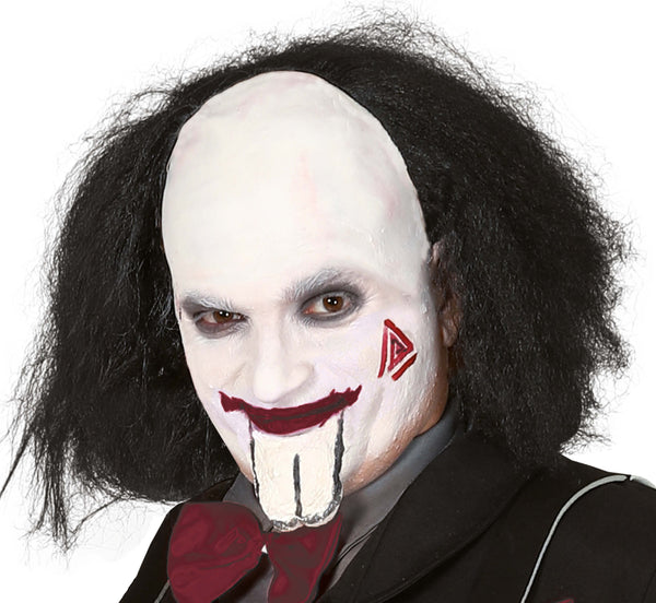 Black & White Bald Cap Wig