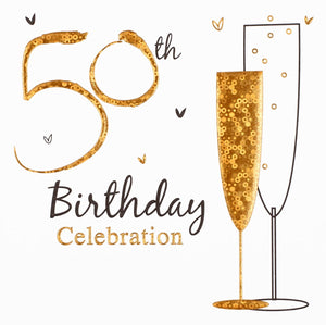 50th Birthday Party Invitations (6pk)
