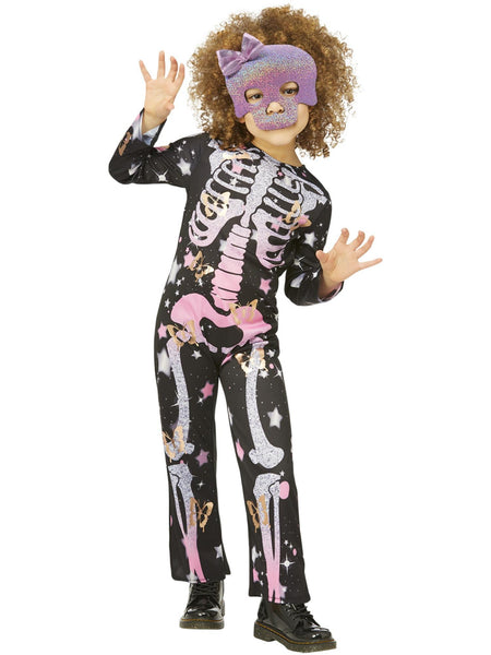 Rose Gold Sparkle Skeleton Costume