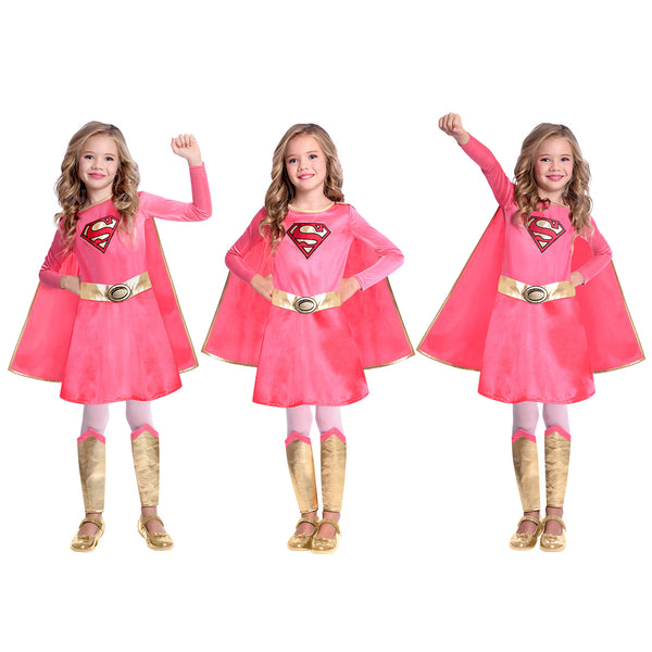 Child's Pink Supergirl Costume