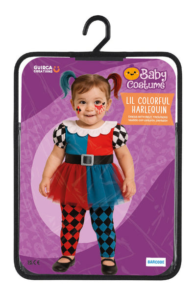 Lil Colourful Harlequin Costume
