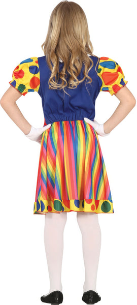Rainbow Clown Girl Costume