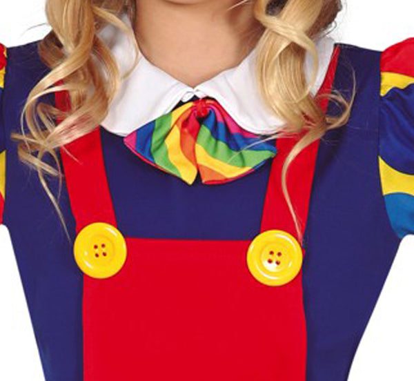 Rainbow Clown Girl Costume