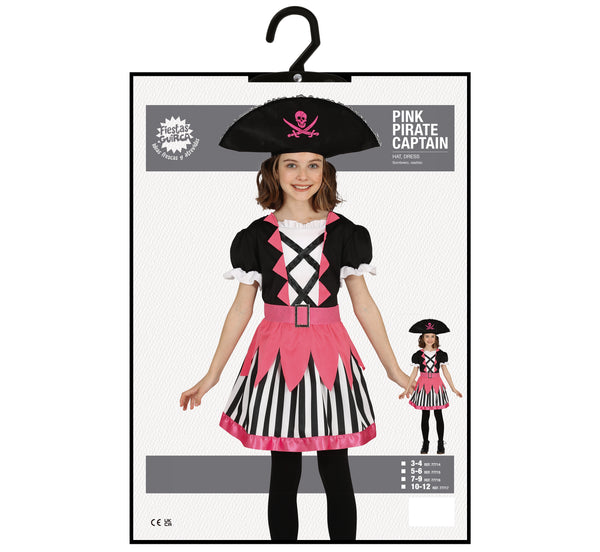 Pink Pirate Girl Costume