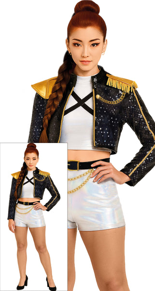 Pop-Star Silver Leader Costume