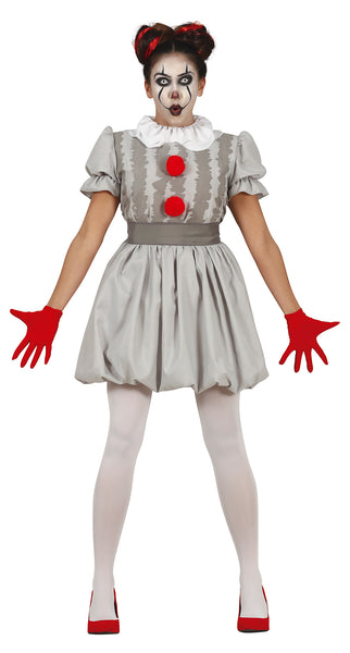 Adult Grey Clown Costume