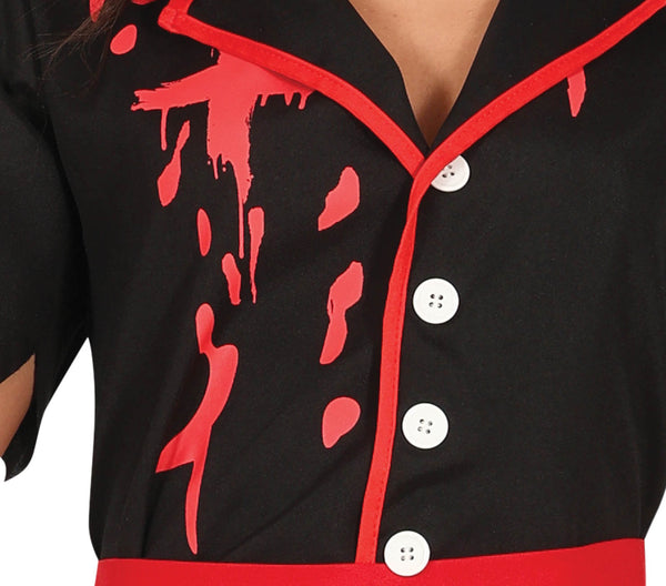 Black Bloody Nurse Costume