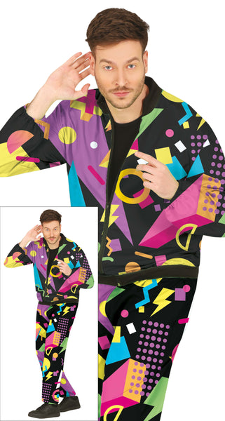 Black 80s Tracksuit