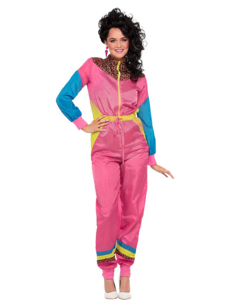 80s Colour Block Ski Shell Suit Costume