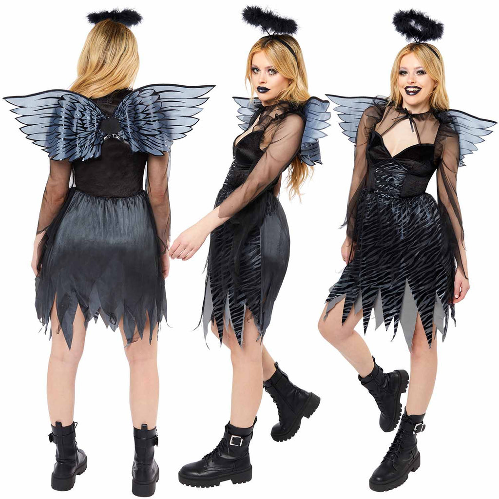 fallen angel fancy dress uk Women's Sexy Fallen Angel Costume
