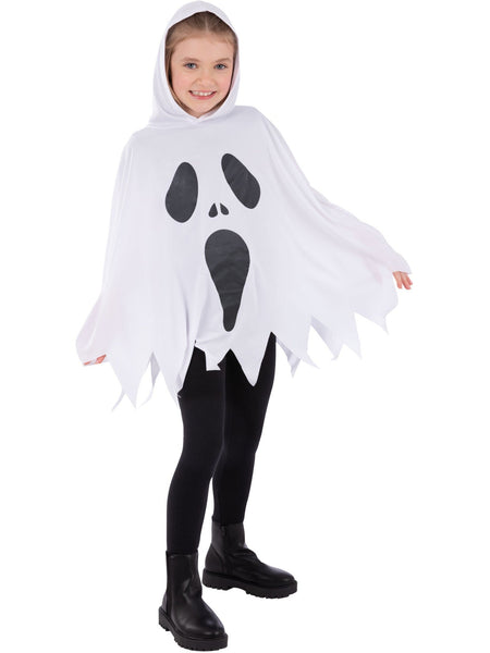 Child's White Ghost Poncho