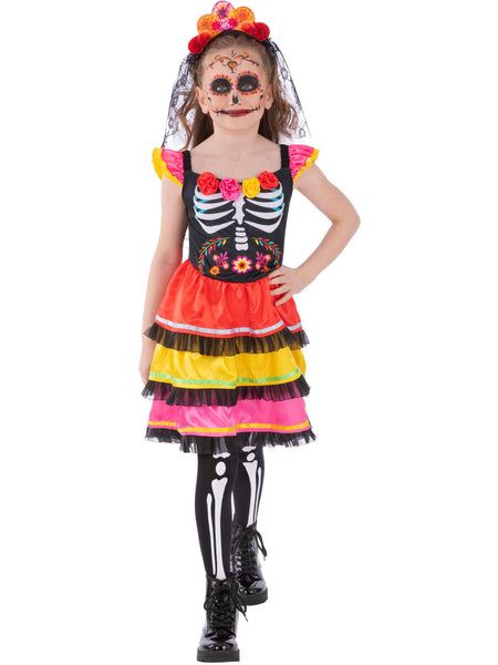 Child's Day of the Dead Fiesta Costume