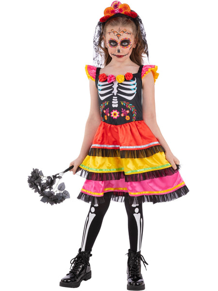 Child's Day of the Dead Fiesta Costume