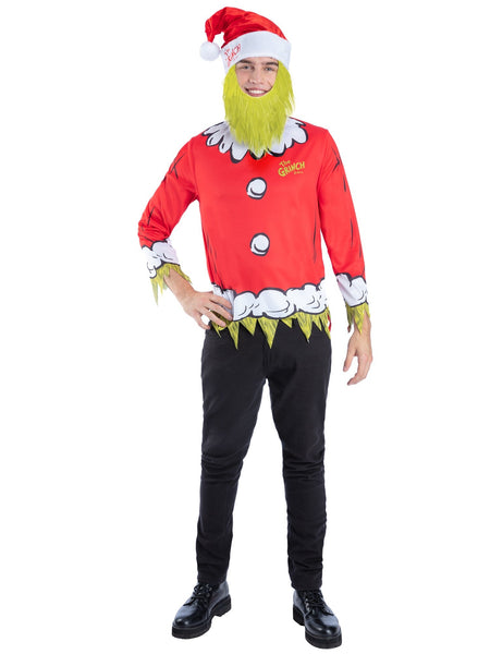 Adult The Grinch Santa Costume