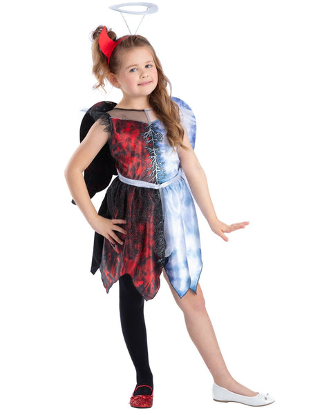 Child's Half Angel, Half Devil Girl Costume