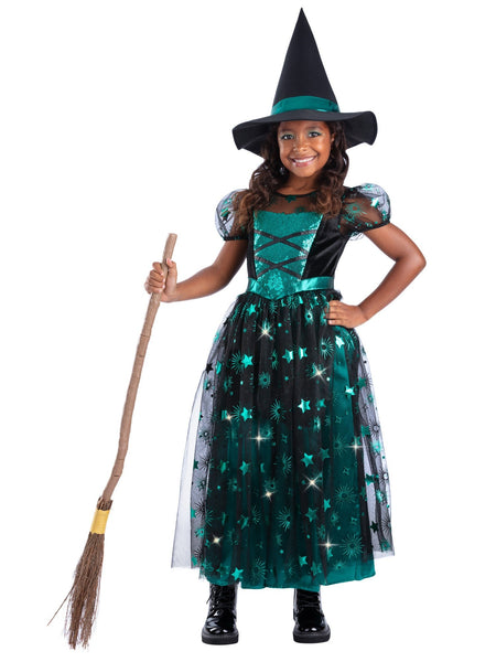Light Up Emerald Witch Costume