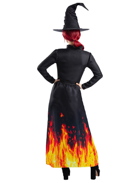 Adult Burning Witch Costume