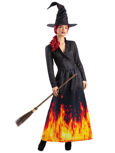Adult Burning Witch Costume