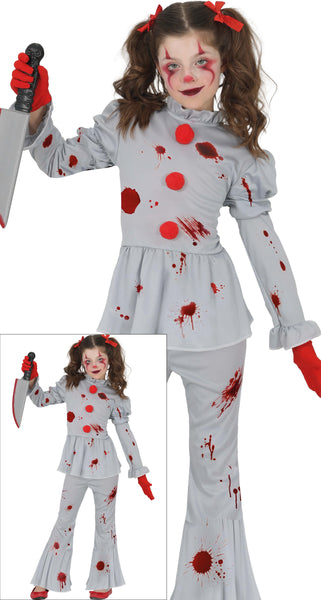 Devil Clown Girl Costume
