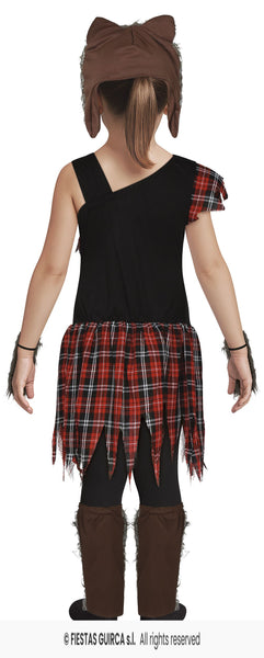 Child's Scottish Wolf Girl Costume