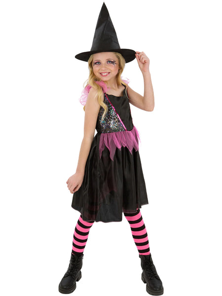 Rainbow Web Witch Costume