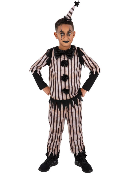 Dark Vintage Clown Boy Costume