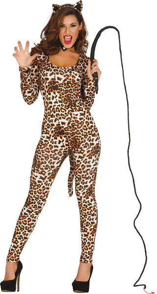 Adult Leopard Jumpsuit Costume