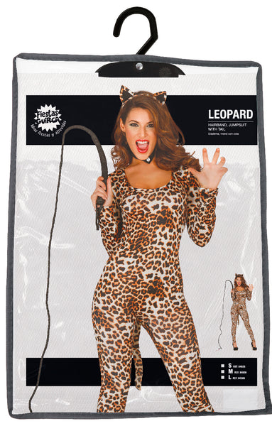 Adult Leopard Jumpsuit Costume