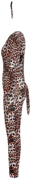 Adult Leopard Jumpsuit Costume