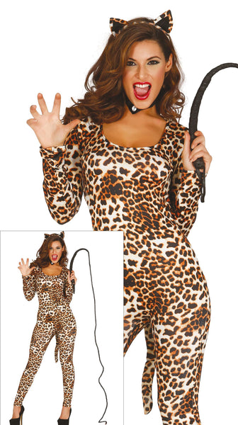 Adult Leopard Jumpsuit Costume