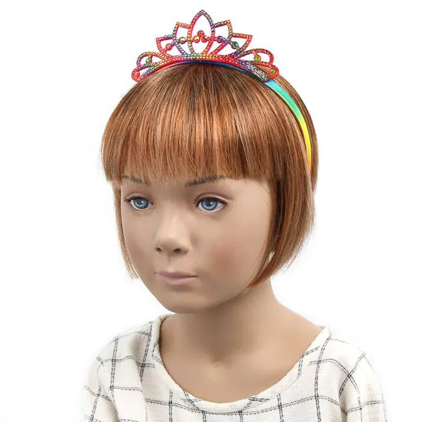 Rainbow Felt Aliceband Tiara