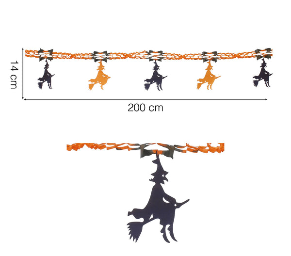 Witch Paper Garland Decoration