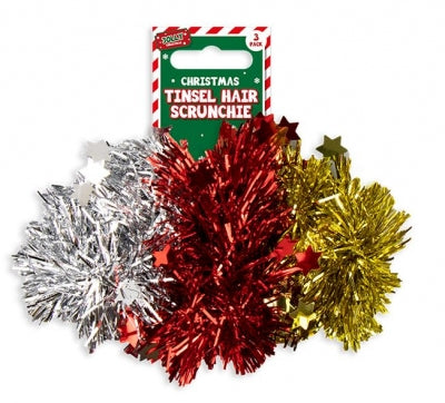 Tinsel Hair Scrunchie (3-pack)