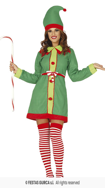 Adult Green Elf Lady Costume