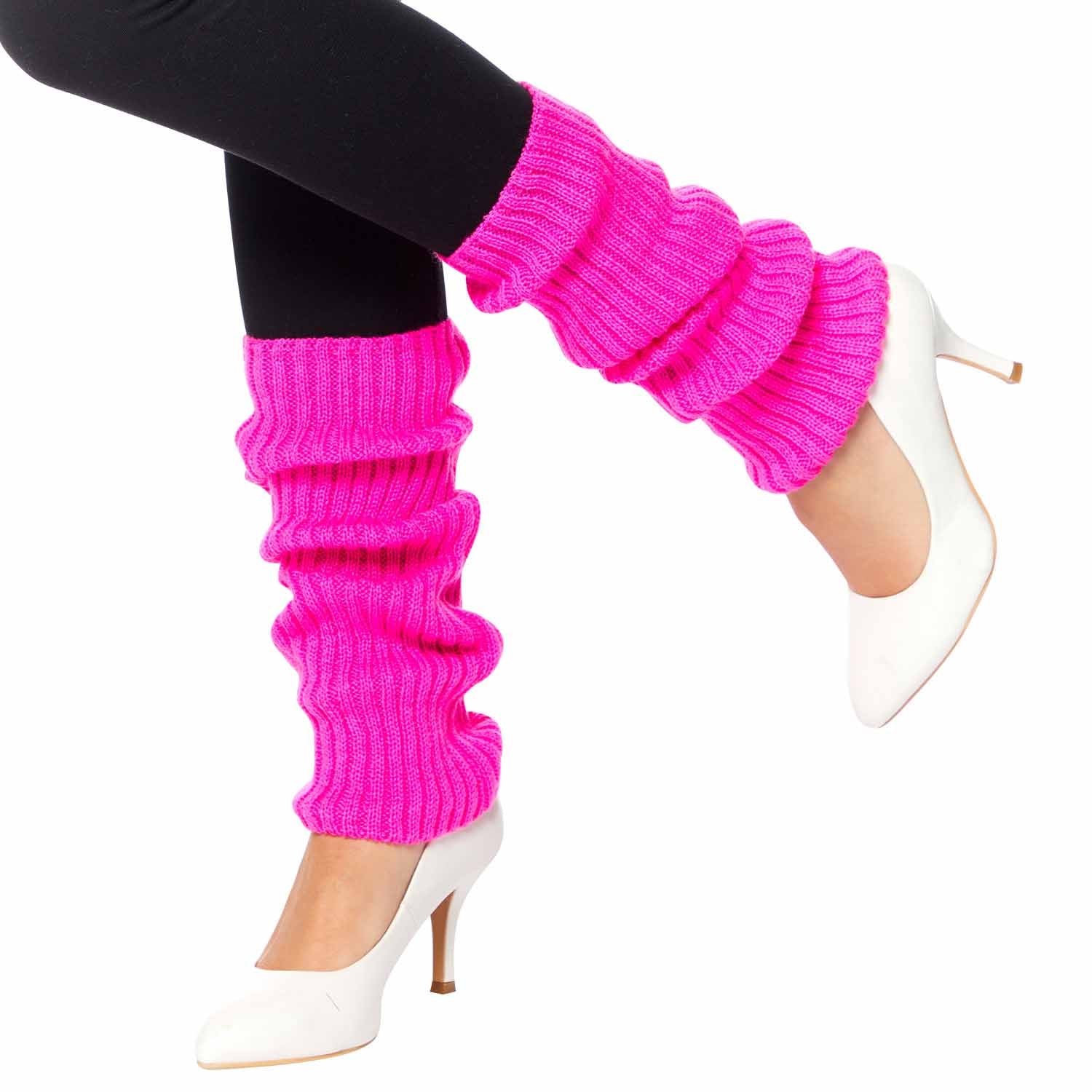 Adults' Neon Pink Legwarmers