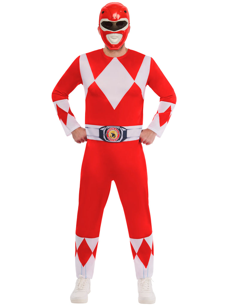 Red Ranger Body Mighty Morphin Power Ranger Red Ranger Costume – Midlands Fancy Dress ...