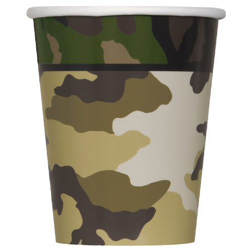 Camo Paper Cups 8pk
