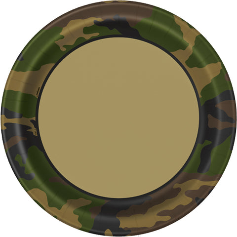 Camo Paper Plates 8pk