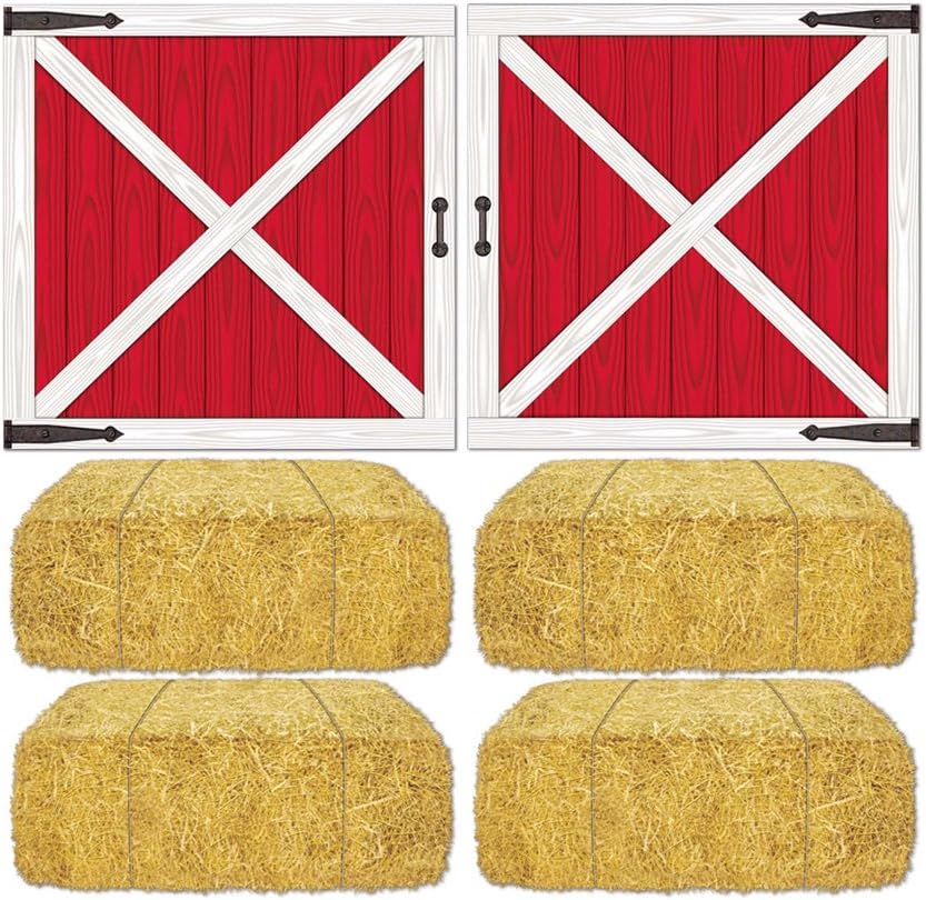 Barn Door & Hay Bale Props