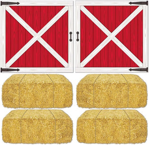 Barn Door & Hay Bale Props