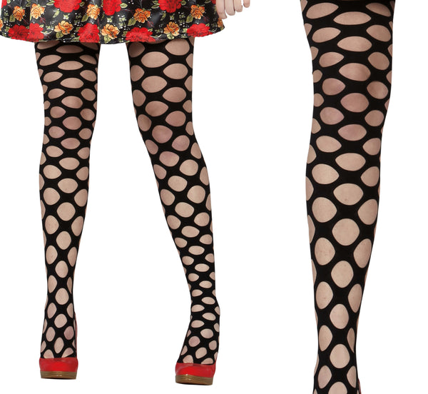 Black Large Hole Fishnet Tights