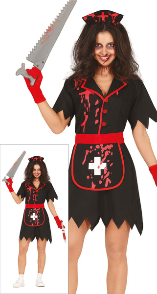 Black Bloody Nurse Costume
