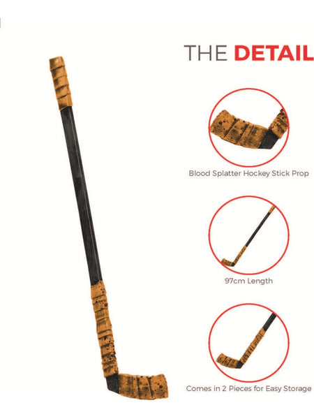 Bloody Hockey Stick Halloween Prop