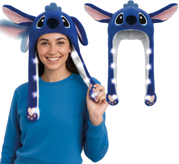 Blue Koala Flappy Hat with Lights
